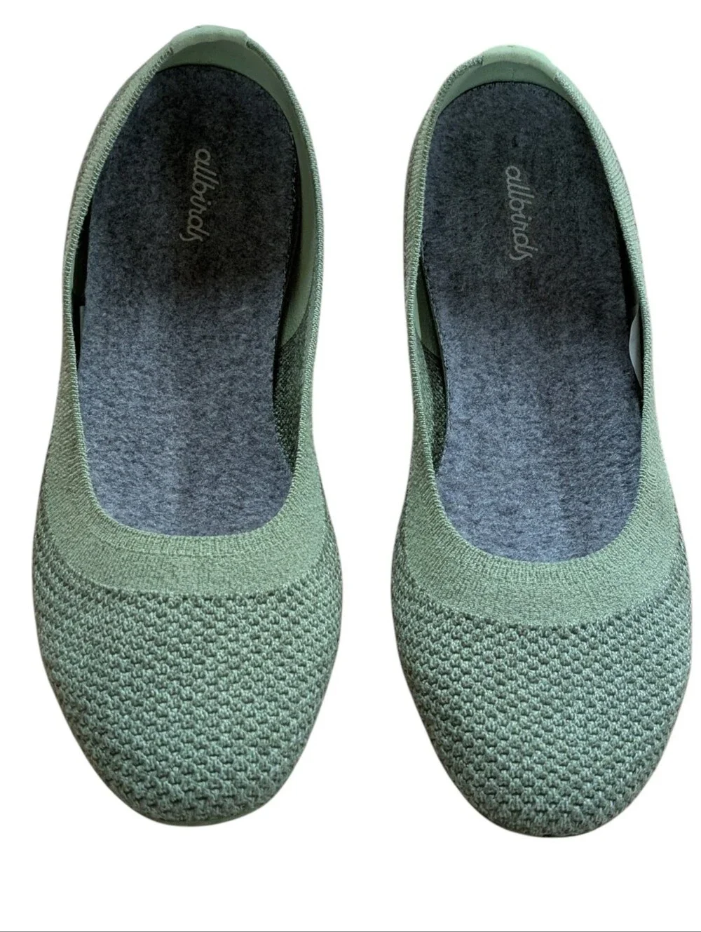 Allbirds Tree Breezer Knit Ballet Flats Forage Green Size 10